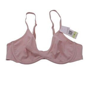 NEW b.tempt'd by Wacoal Cotton To A Tee Scoop Underwire Bra Pink Size 36B 951272